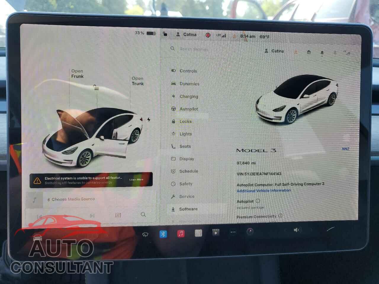 TESLA MODEL 3 2022 - 5YJ3E1EA7NF144143