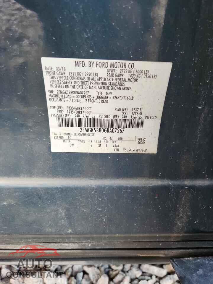 FORD FLEX 2016 - 2FMGK5B80GBA07267