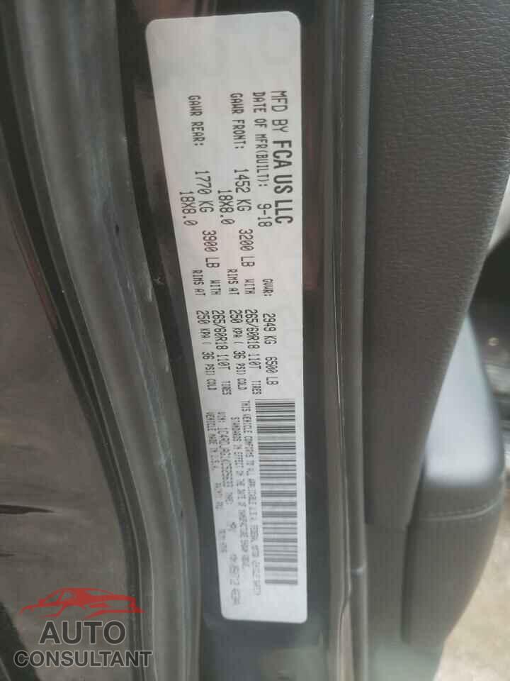 DODGE DURANGO 2019 - 1C4RDJAG1KC525633