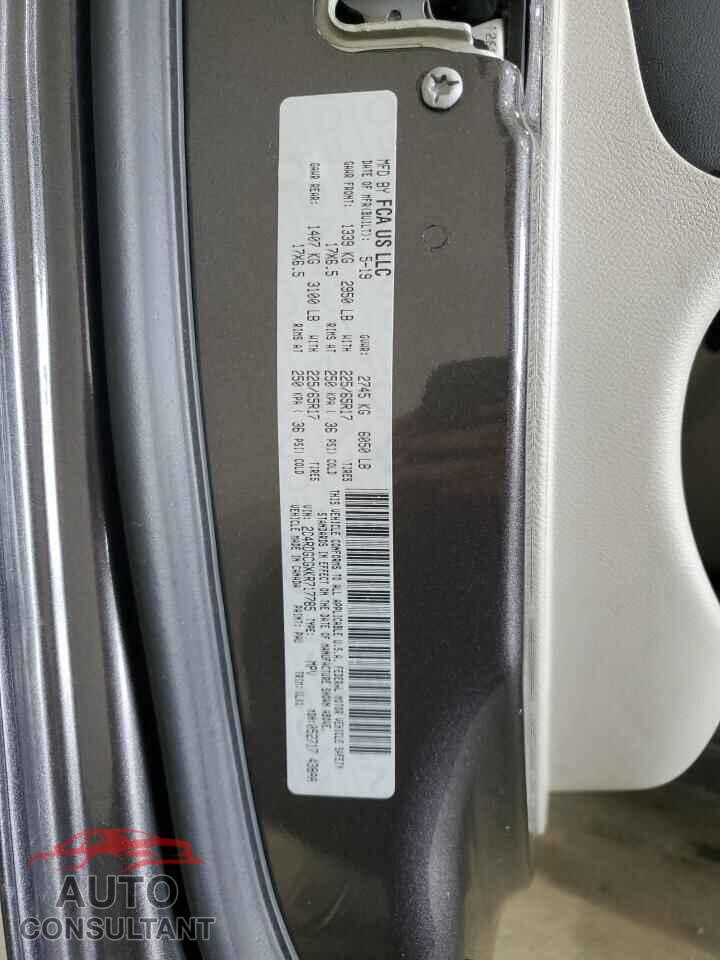 DODGE CARAVAN 2019 - 2C4RDGCGXKR717785