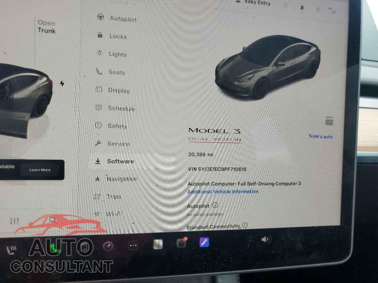 TESLA MODEL 3 2023 - 5YJ3E1EC9PF710615