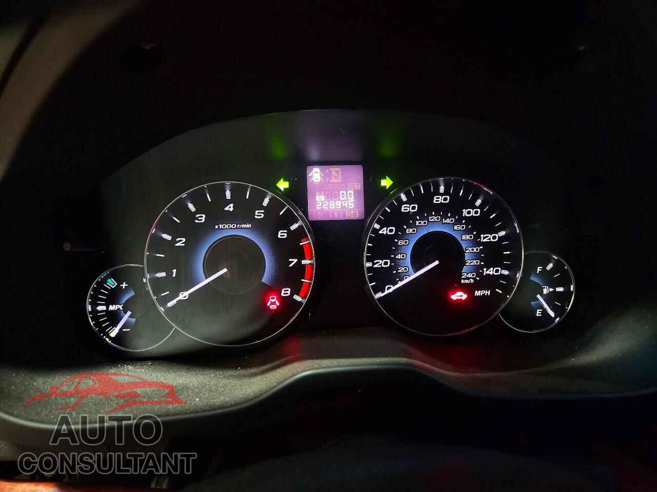 SUBARU OUTBACK 2011 - 4S4BRBKC8B3421723