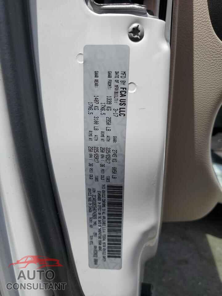 DODGE CARAVAN 2017 - 2C4RDGBG5HR742829