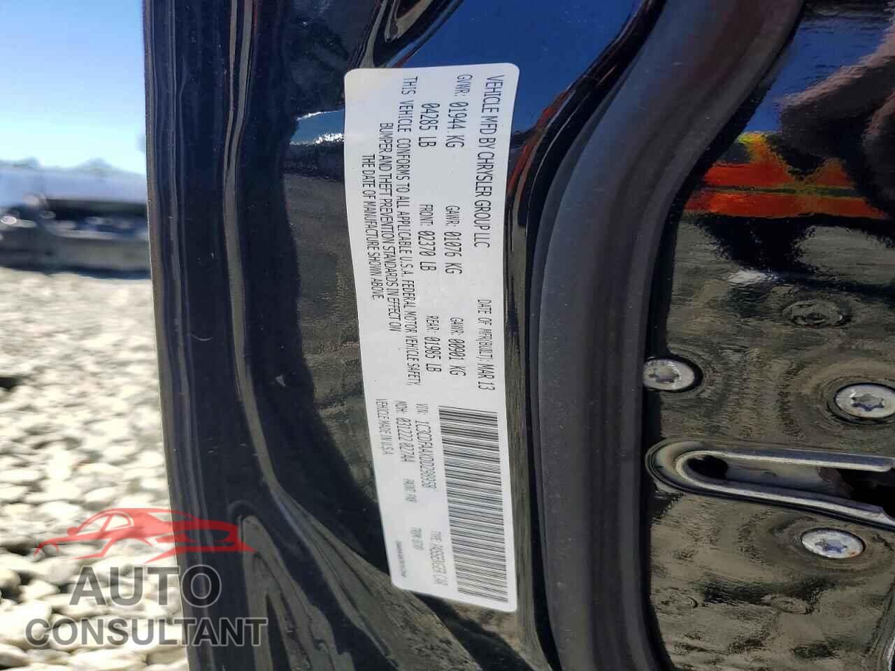 DODGE DART 2013 - 1C3CDFAAXDD298958