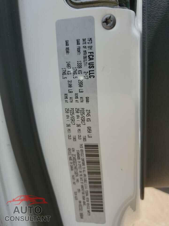 DODGE CARAVAN 2017 - 2C4RDGEG7HR716874
