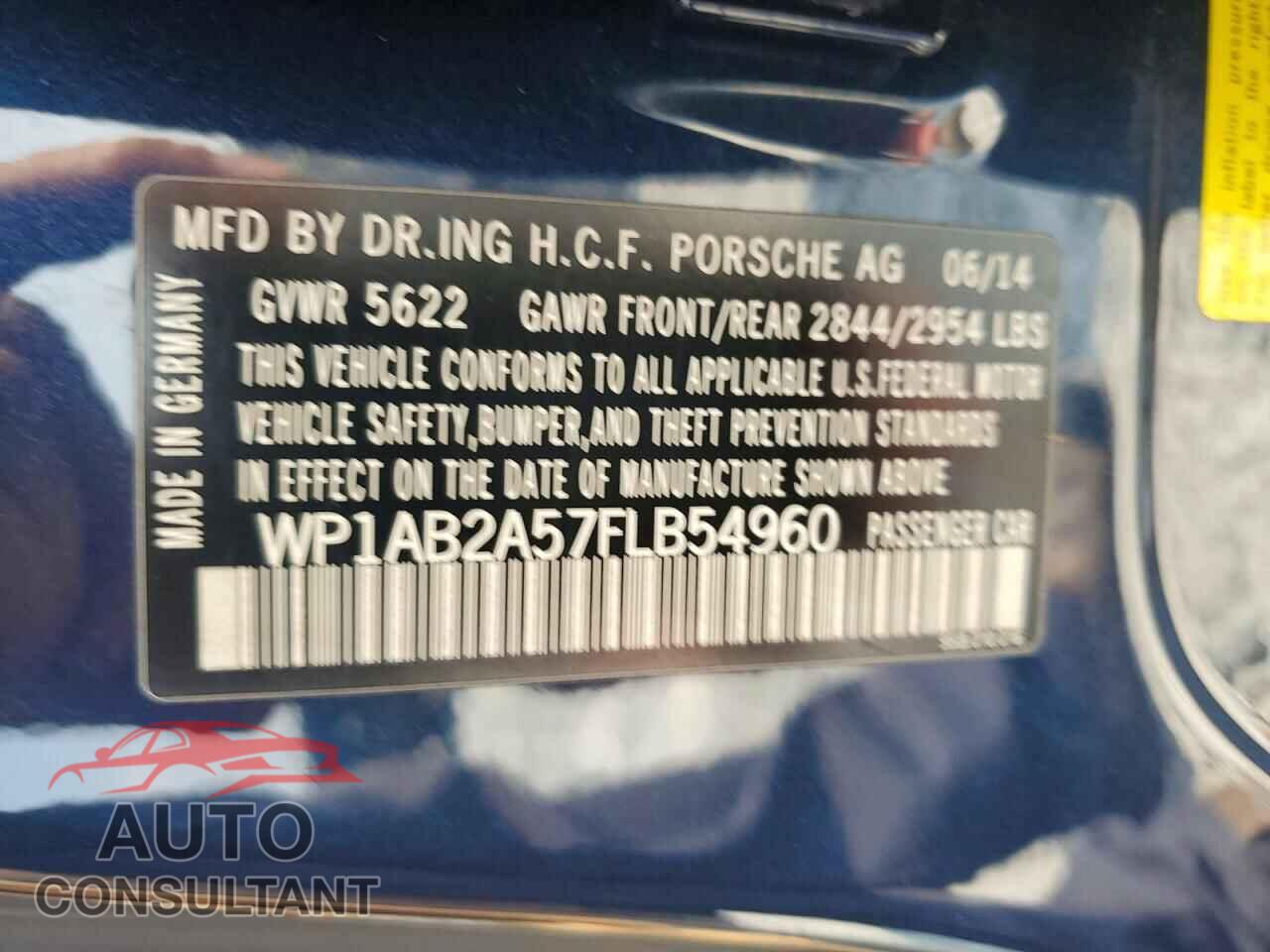 PORSCHE MACAN 2015 - WP1AB2A57FLB54960