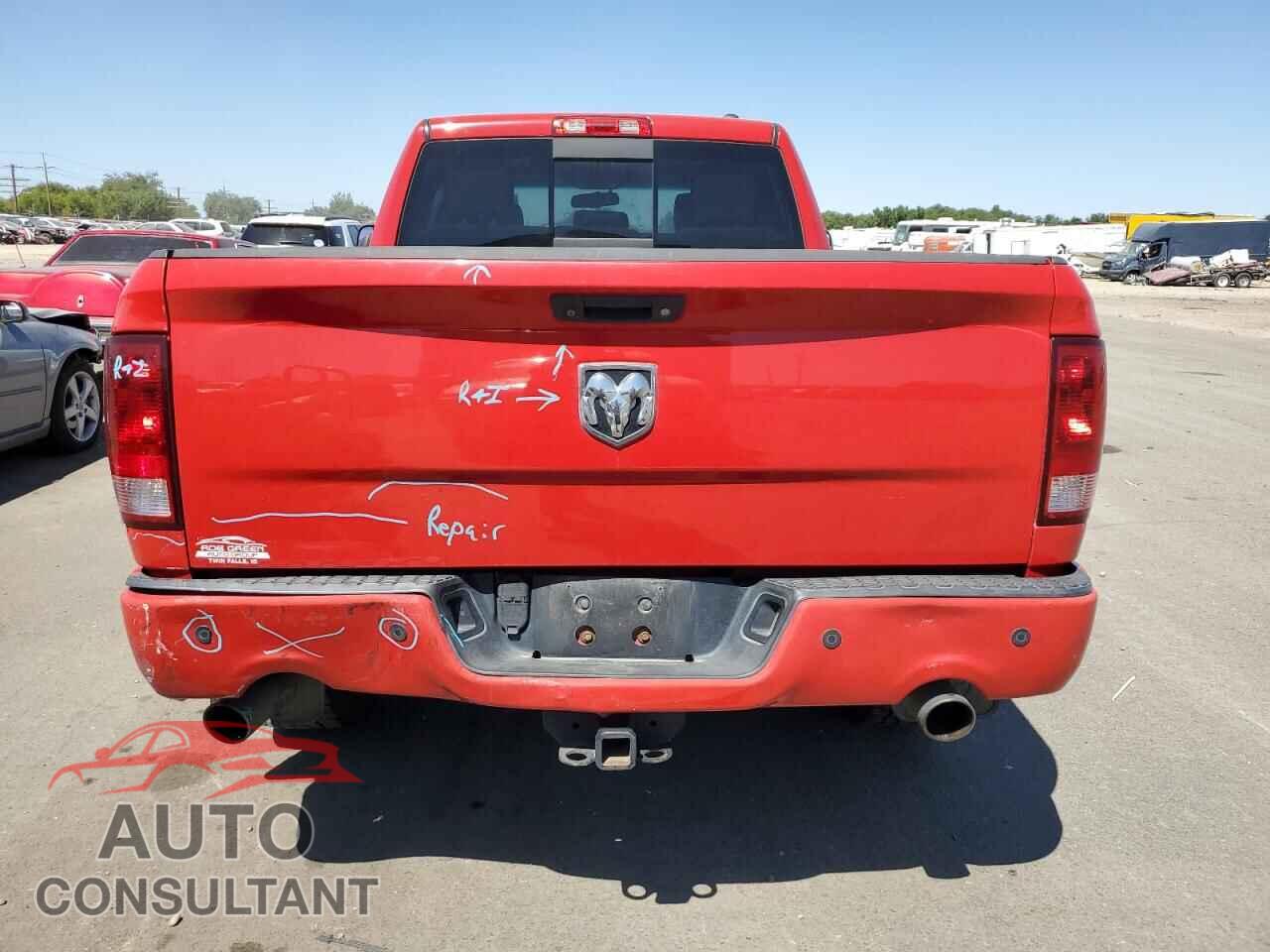 DODGE RAM 1500 2012 - 1C6RD7HT9CS300235