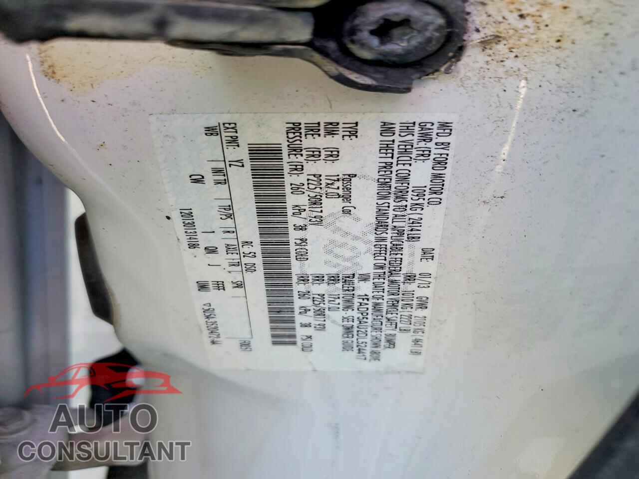 FORD CMAX 2013 - 1FADP5AU2DL524417