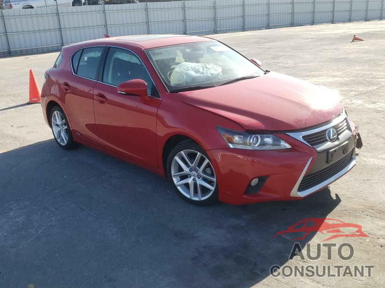 LEXUS CT 200 2016 - JTHKD5BH3G2270057