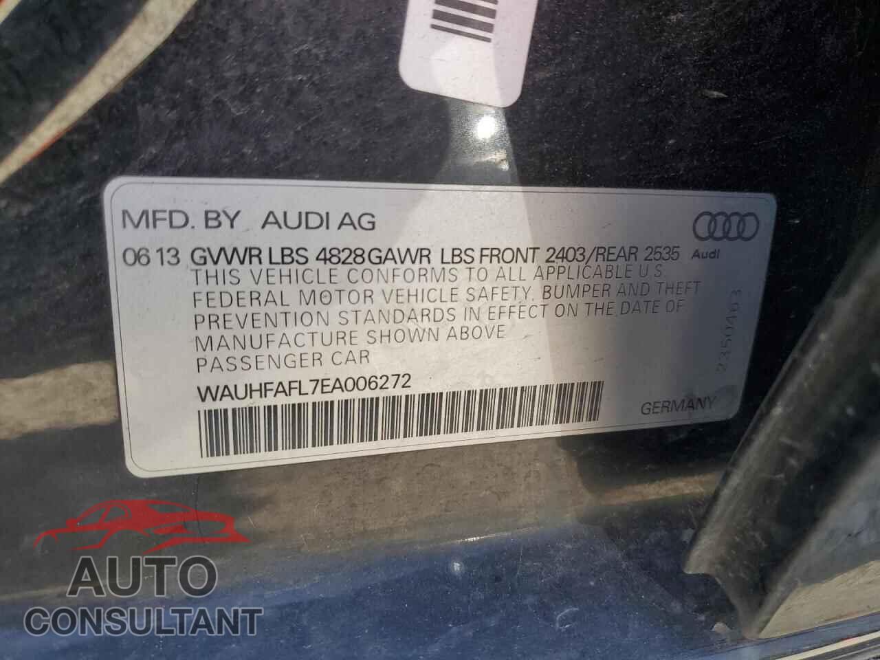 AUDI A4 2014 - WAUHFAFL7EA006272