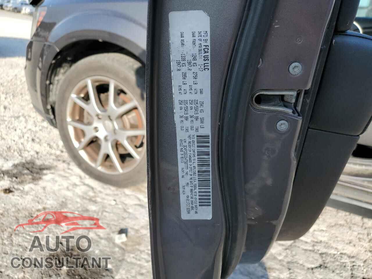 DODGE JOURNEY 2017 - 3C4PDDEG5HT587777