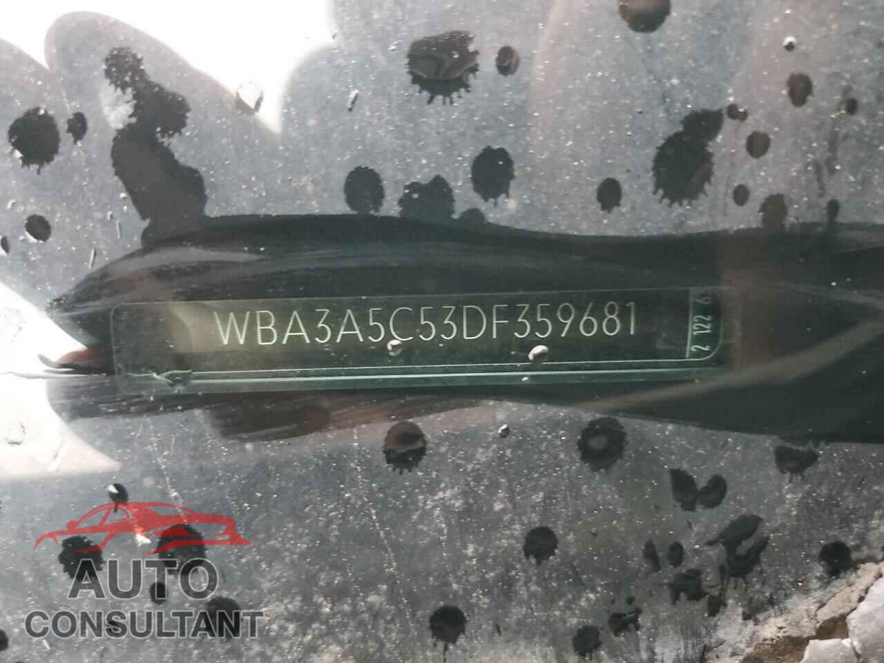 BMW 3 SERIES 2013 - WBA3A5C53DF359681