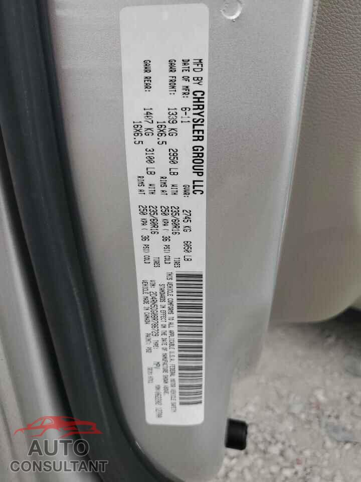 DODGE CARAVAN 2011 - 2D4RN5DG0BR786729
