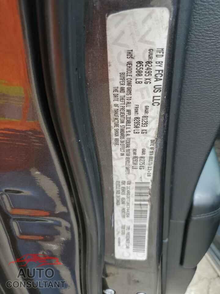DODGE DURANGO 2019 - 1C4RDJAG3KC599670
