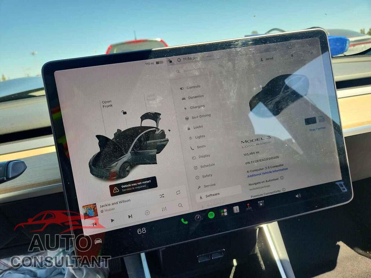 TESLA MODEL 3 2018 - 5YJ3E1EA0JF010309