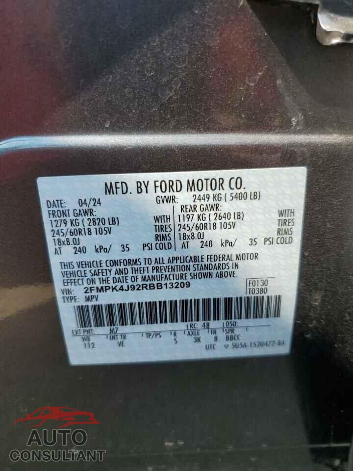FORD EDGE 2024 - 2FMPK4J92RBB13209