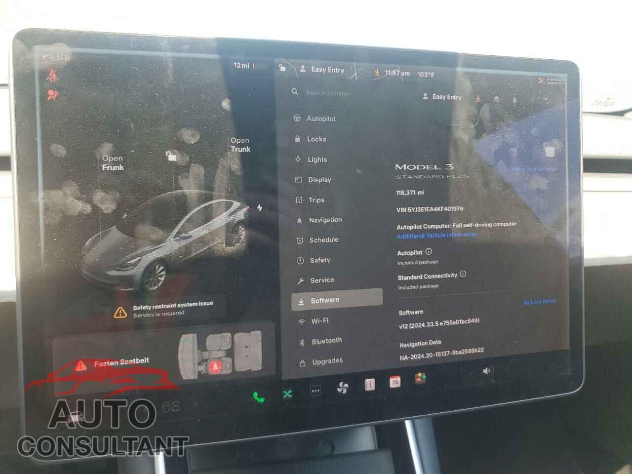 TESLA MODEL 3 2019 - 5YJ3E1EA4KF401979