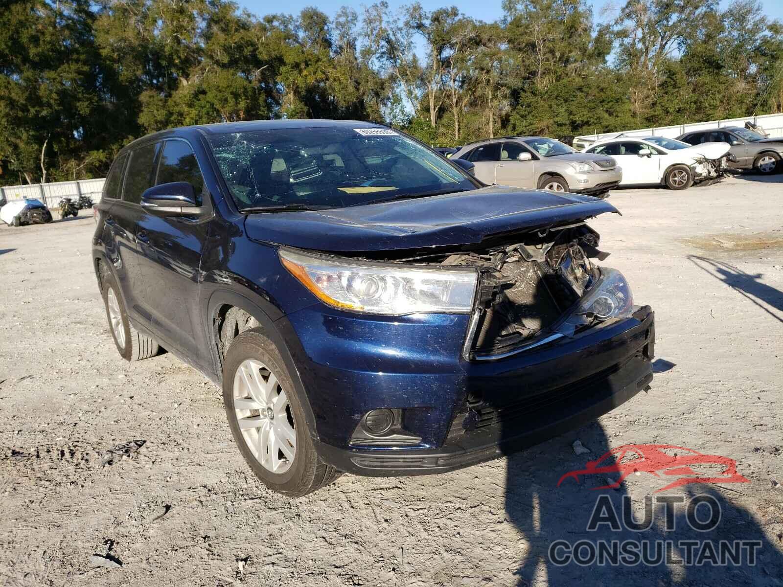 TOYOTA HIGHLANDER 2016 - 5TDZARFH2GS022482