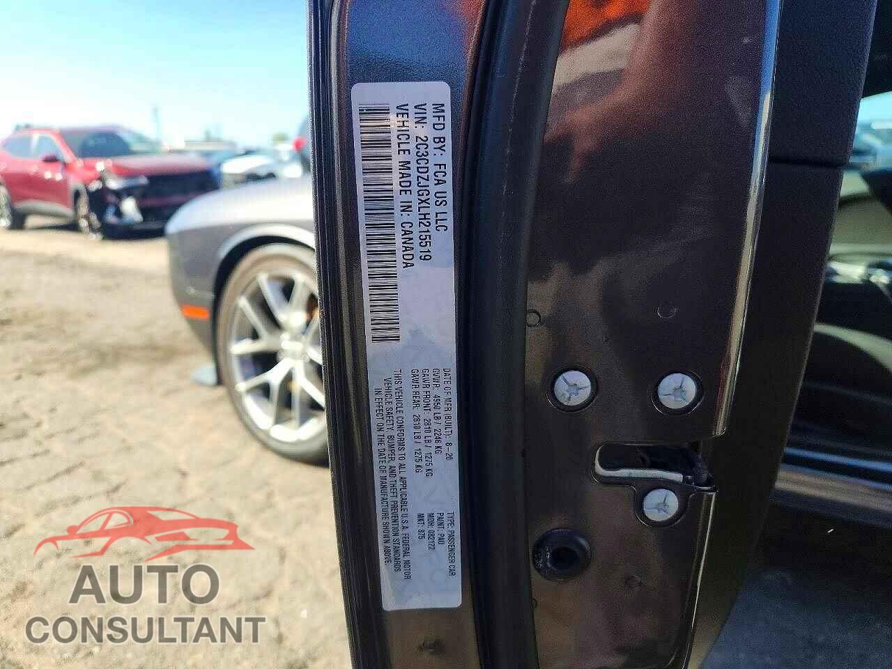 DODGE CHALLENGER 2020 - 2C3CDZJGXLH215519