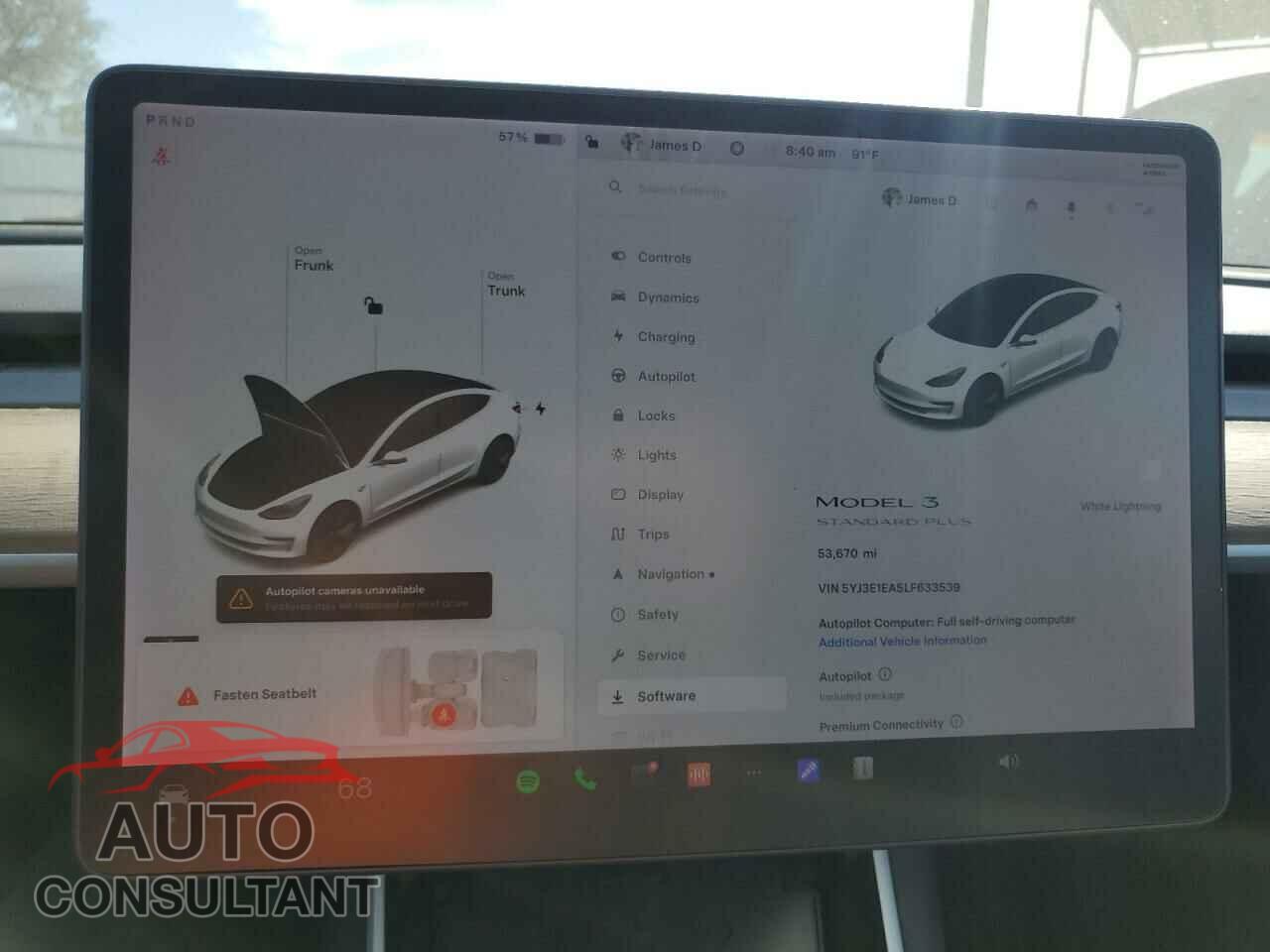 TESLA MODEL 3 2020 - 5YJ3E1EA5LF633539