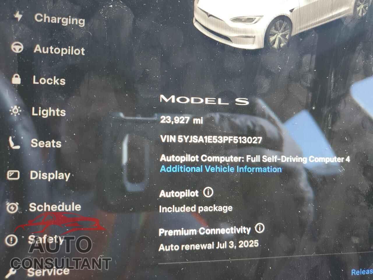 TESLA MODEL S 2023 - 5YJSA1E53PF513027