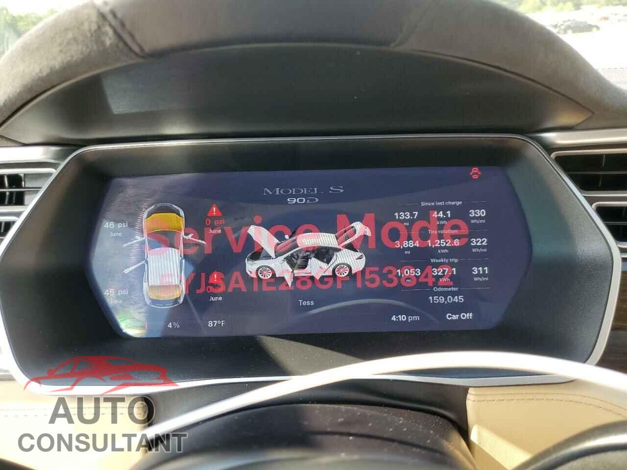 TESLA MODEL S 2016 - 5YJSA1E28GF153842
