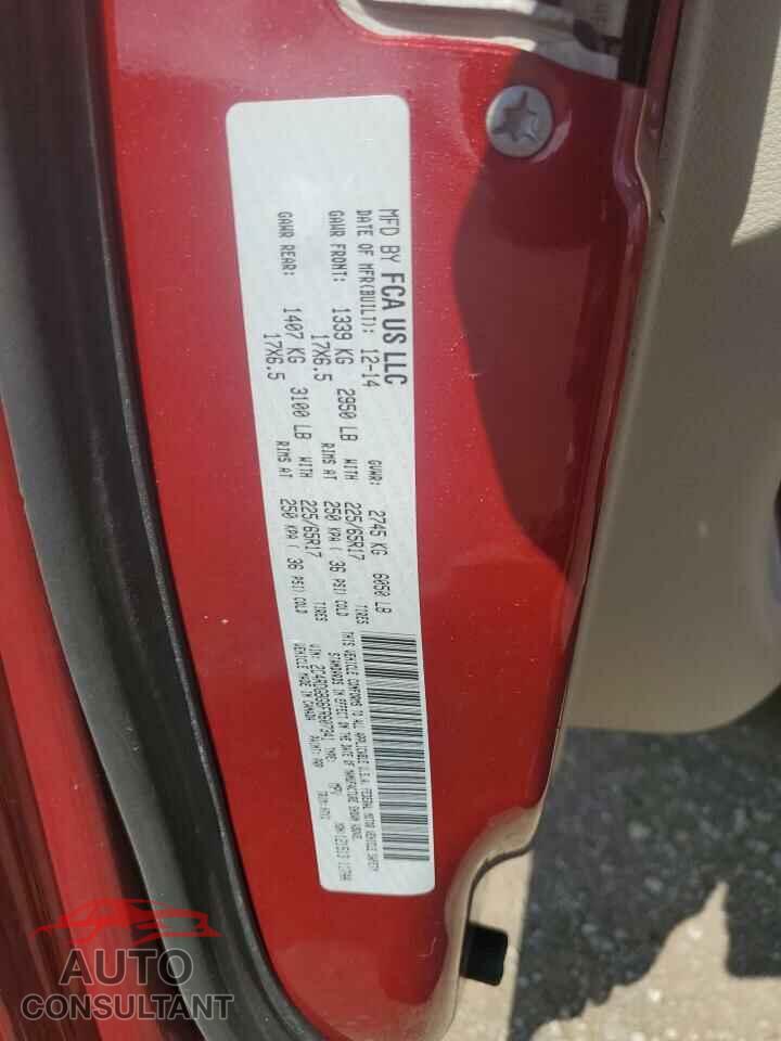 DODGE CARAVAN 2015 - 2C4RDGBG6FR607341