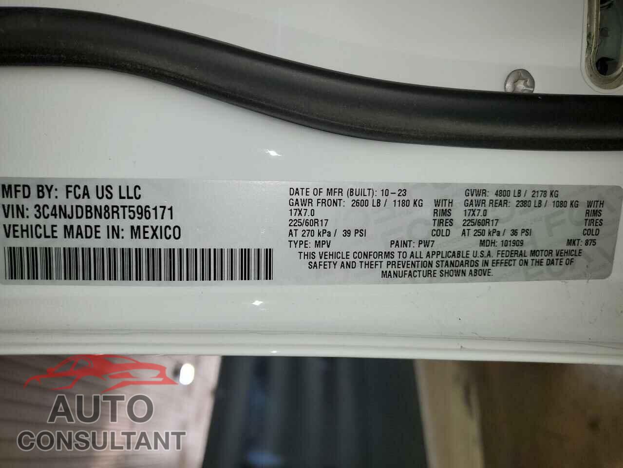 JEEP COMPASS 2024 - 3C4NJDBN8RT596171