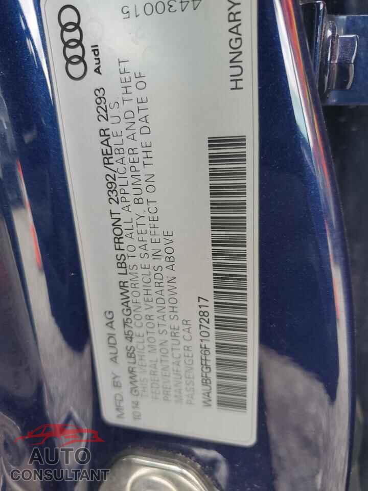 AUDI A3 2015 - WAUBFGFF6F1072817