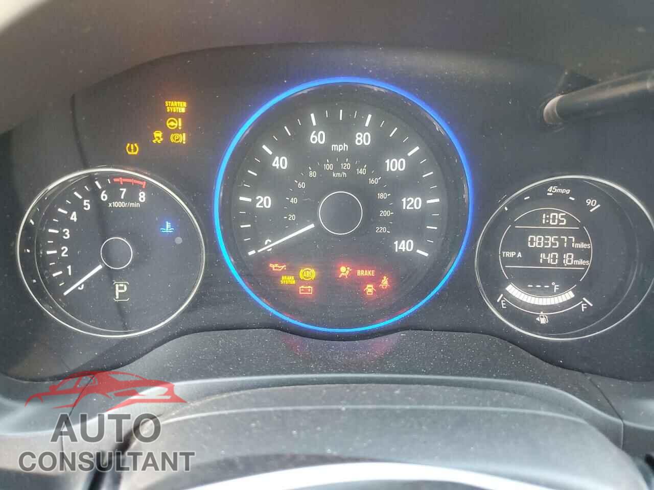 HONDA HR-V 2017 - 3CZRU5H77HM721591