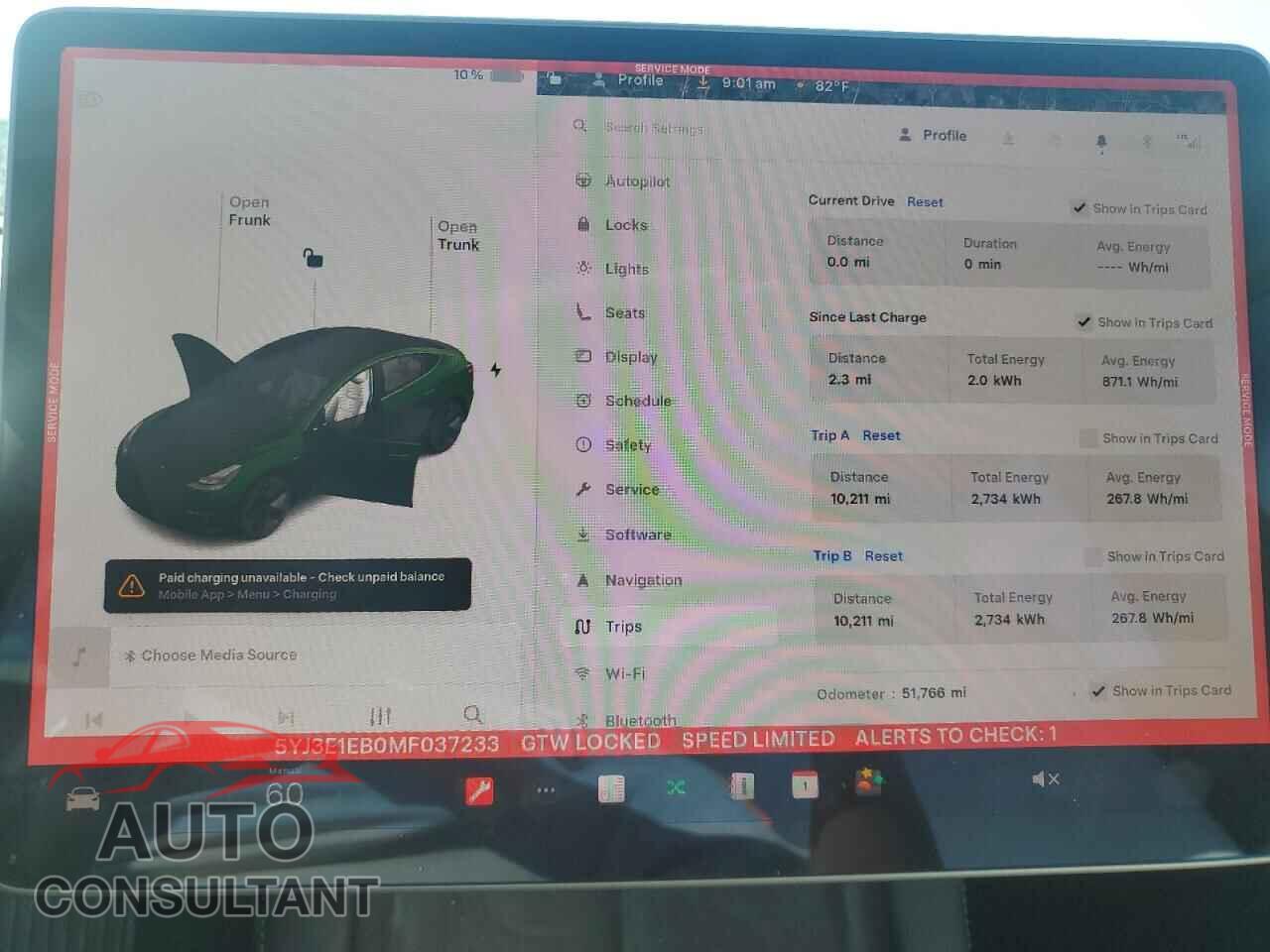 TESLA MODEL 3 2021 - 5YJ3E1EB0MF037233
