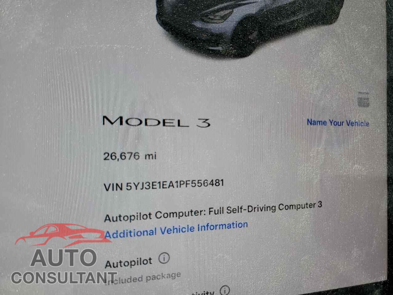 TESLA MODEL 3 2023 - 5YJ3E1EA1PF556481