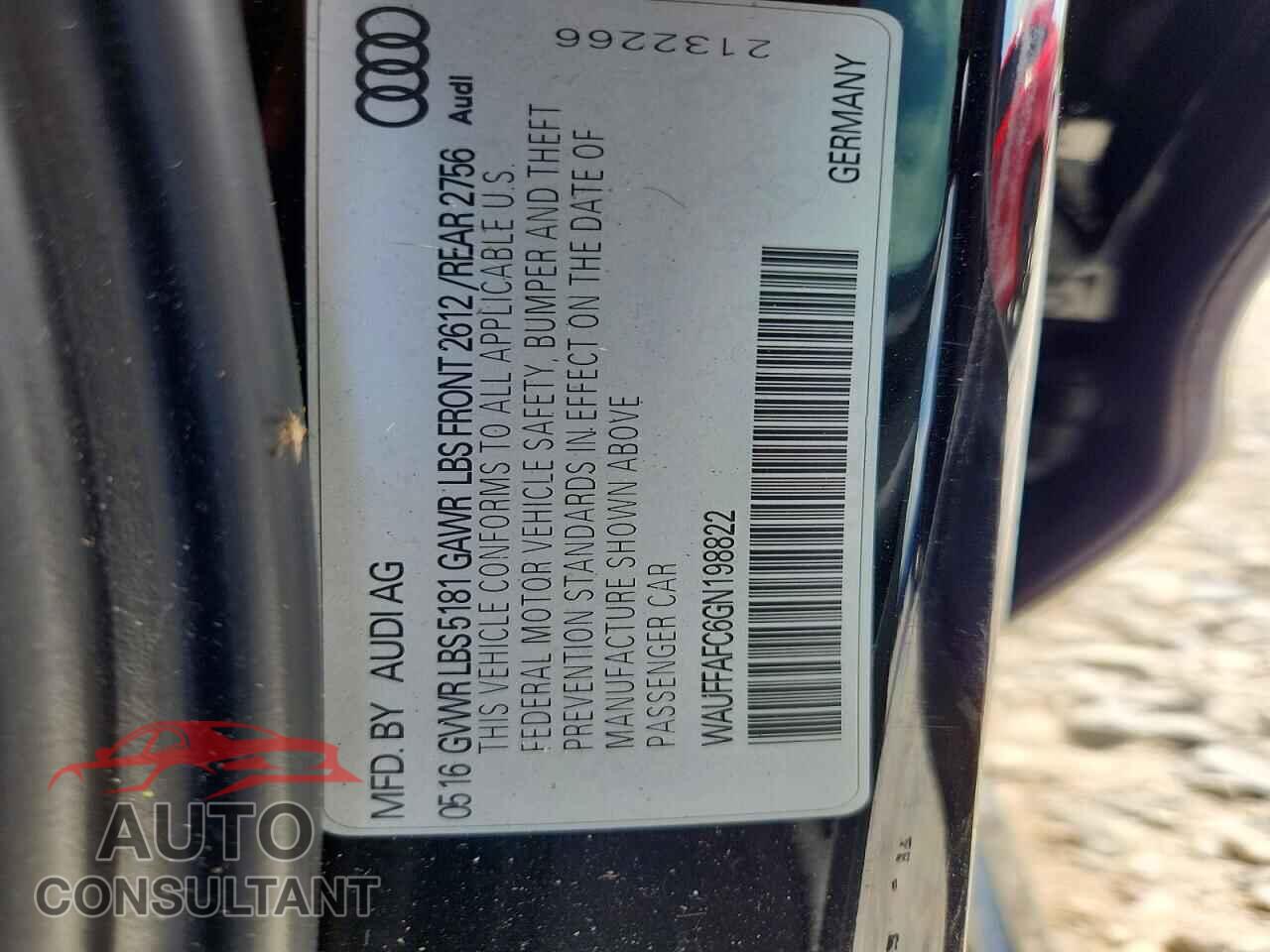 AUDI A6 2016 - WAUFFAFC6GN198822