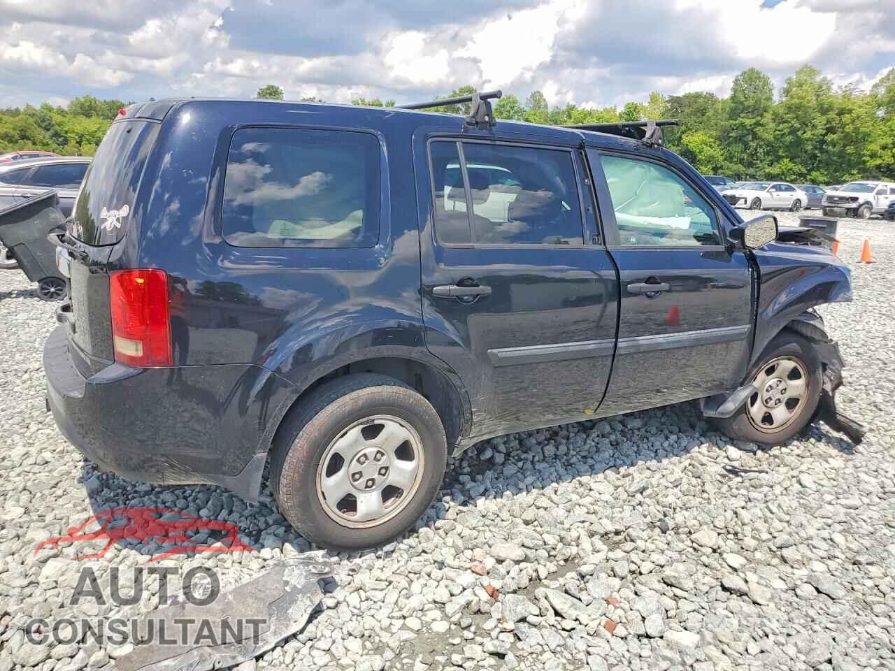 HONDA PILOT 2012 - 5FNYF3H26CB009221