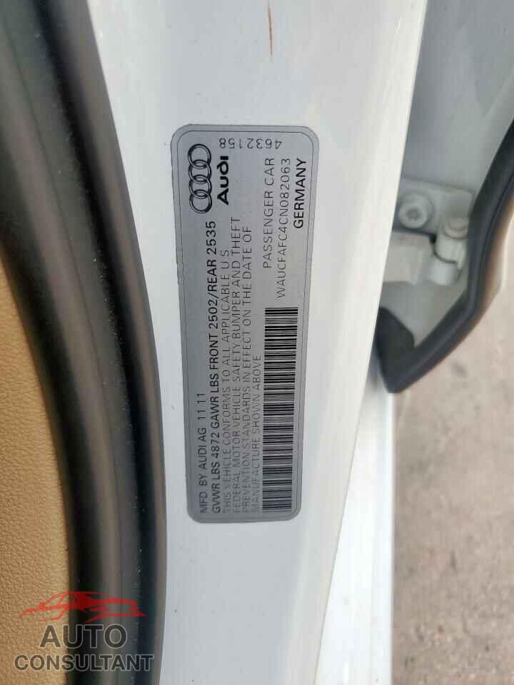 AUDI A6 2012 - WAUCFAFC4CN082063