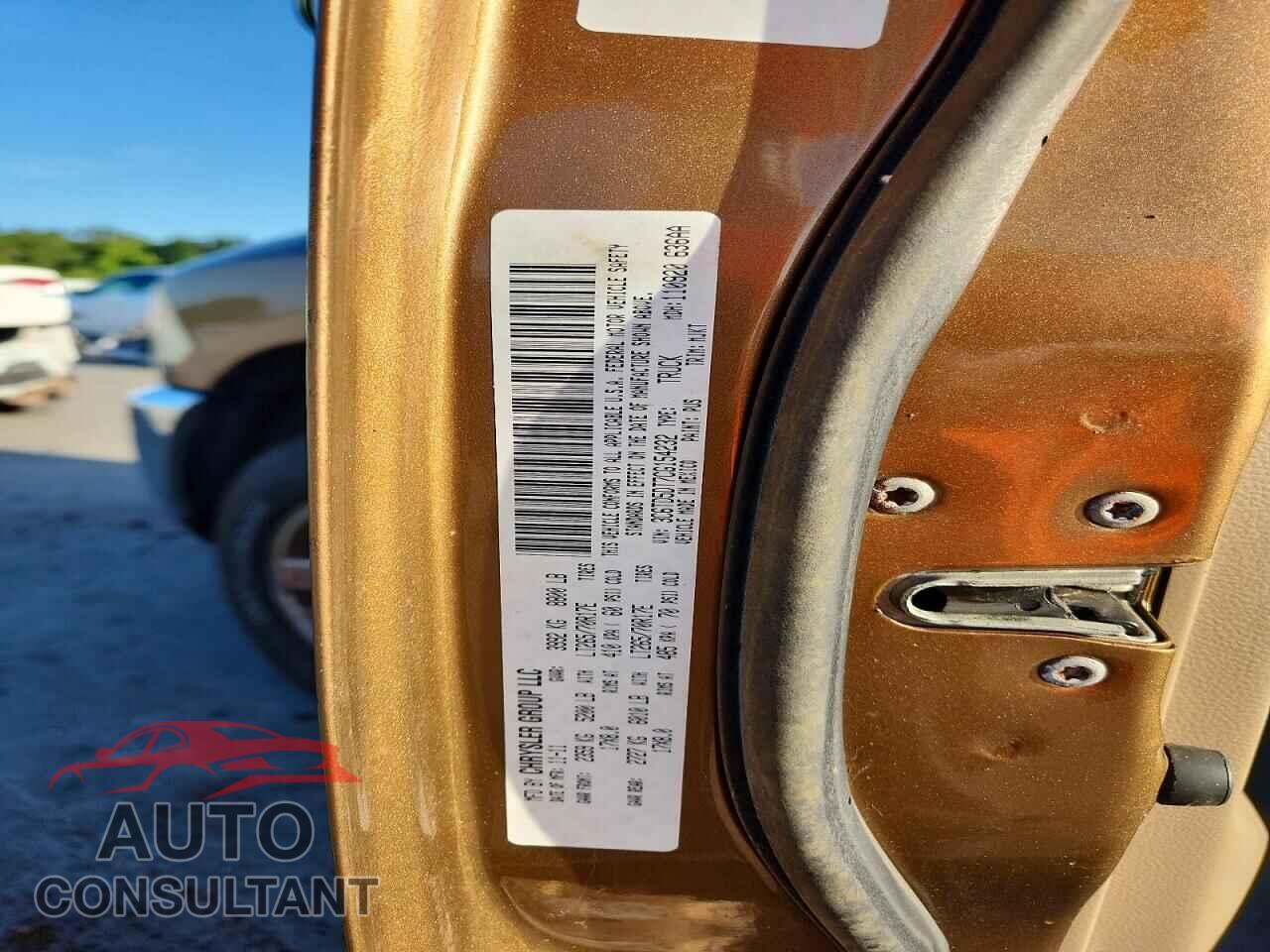 DODGE RAM 2500 2012 - 3C6TD5DT7CG154232