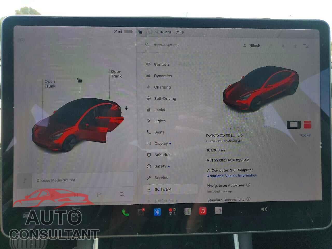 TESLA MODEL 3 2018 - 5YJ3E1EA3JF022342