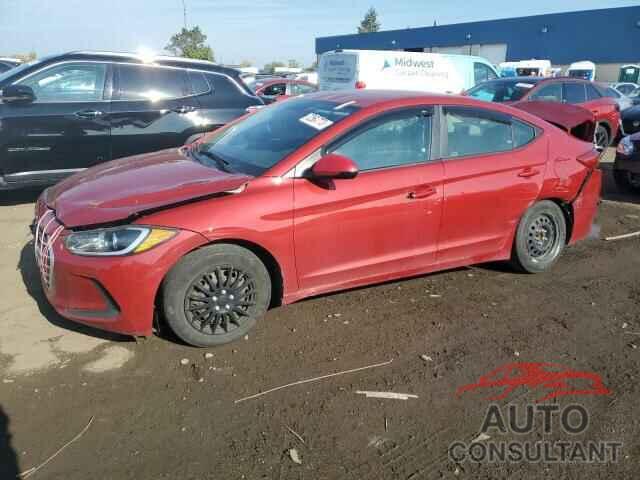 HYUNDAI ELANTRA 2017 - KMHD74LF4HU067236