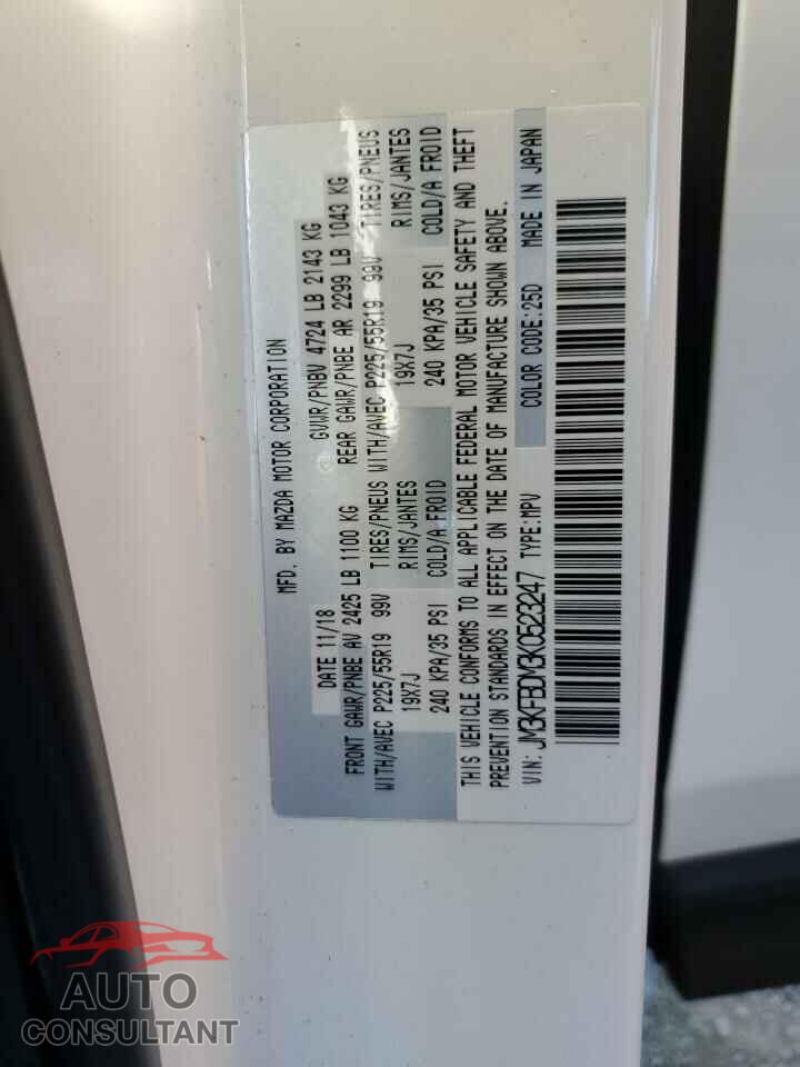 MAZDA CX-5 2019 - JM3KFBDM3K0523247