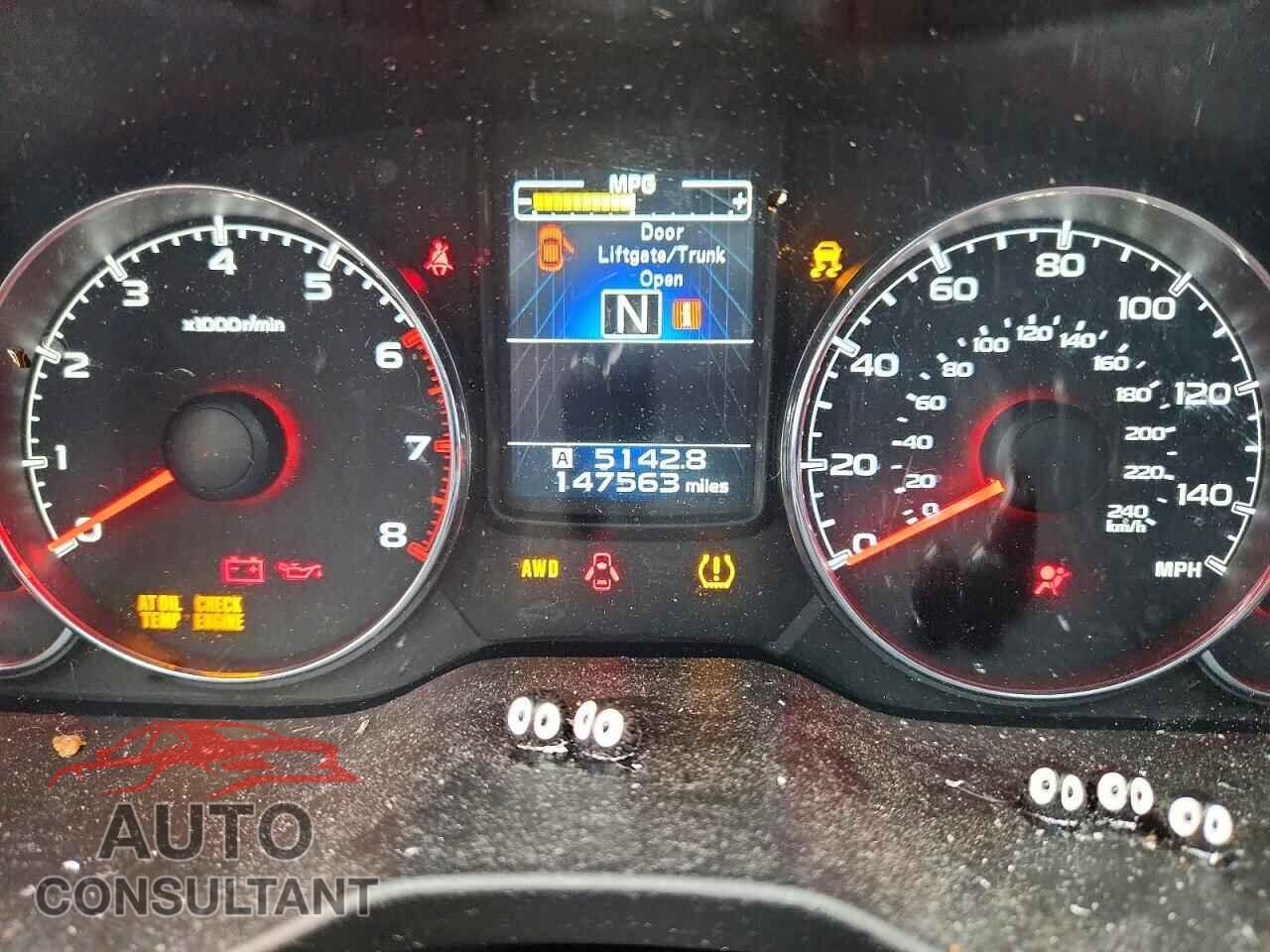 SUBARU OUTBACK 2013 - 4S4BRCLC2D3296239