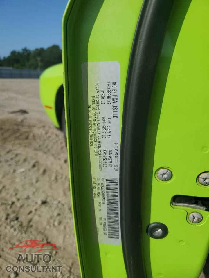 DODGE CHALLENGER 2019 - 2C3CDZAGXKH652290