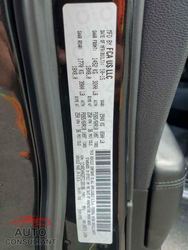 DODGE DURANGO 2015 - 1C4RDHAG2FC139186