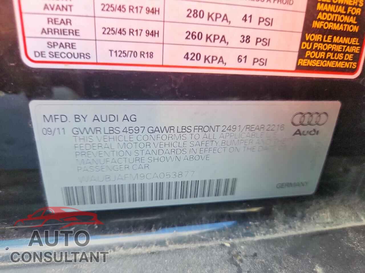 AUDI A3 2012 - WAUBJAFM9CA053877