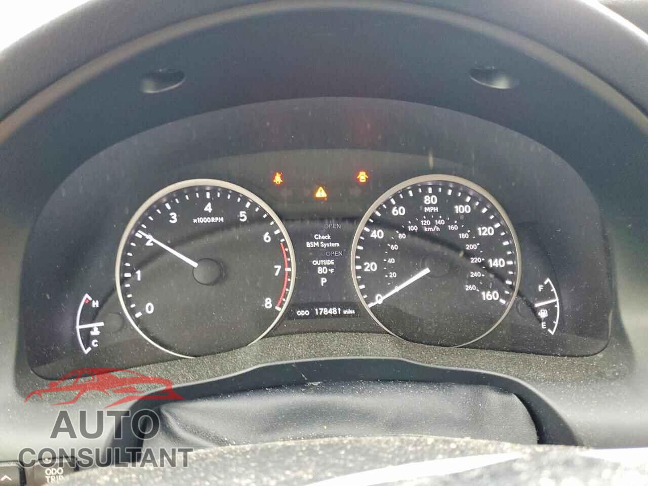 LEXUS ES350 2013 - JTHBK1GG3D2069866