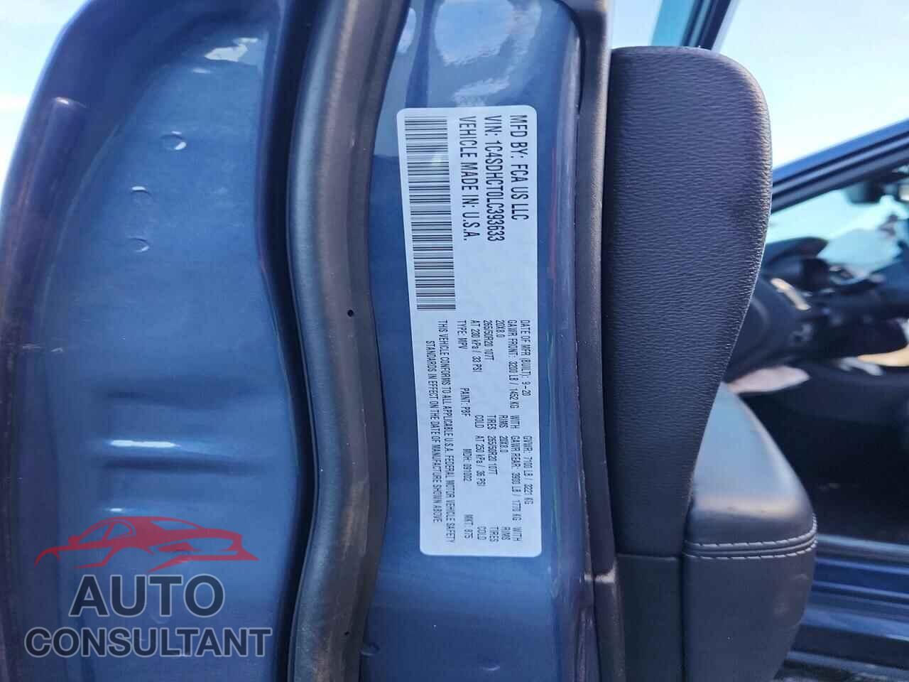 DODGE DURANGO 2020 - 1C4SDHCT0LC393633