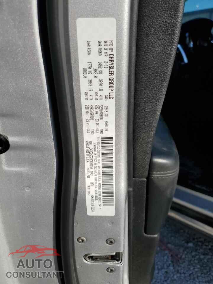 DODGE DURANGO 2011 - 1D4RE2GG2BC654252