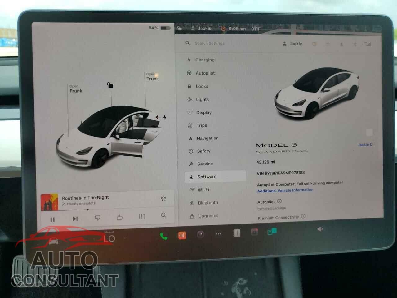TESLA MODEL 3 2021 - 5YJ3E1EA5MF978183