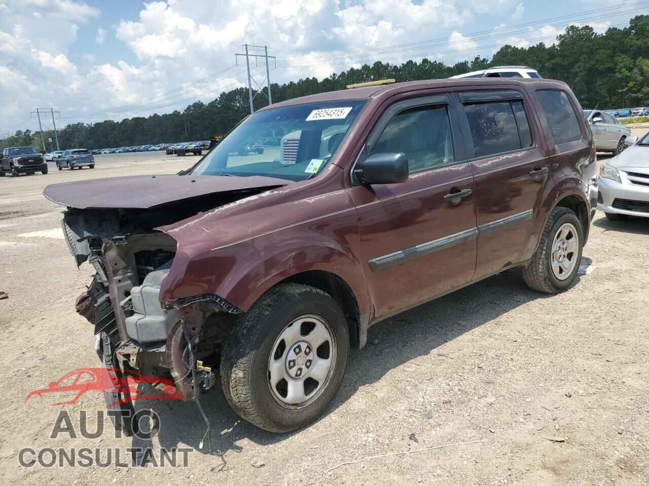 HONDA PILOT 2012 - 5FNYF3H28CB013061