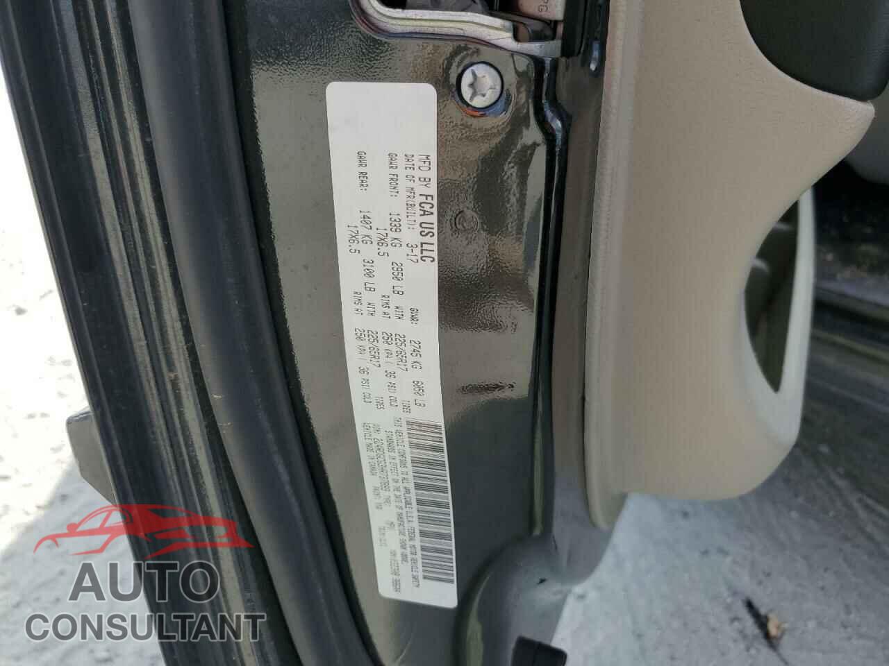 DODGE CARAVAN 2017 - 2C4RDGCG3HR737899