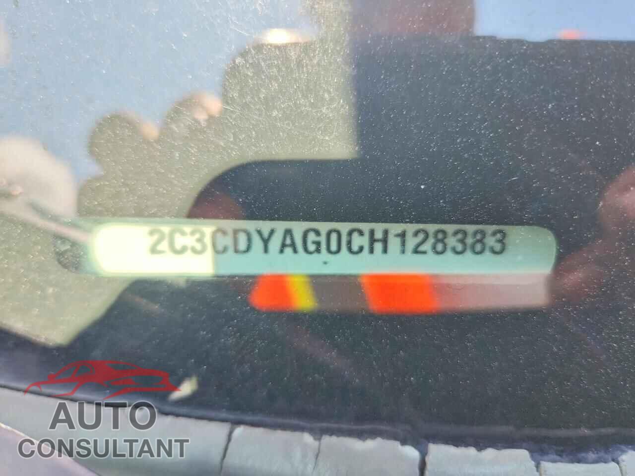 DODGE CHALLENGER 2012 - 2C3CDYAG0CH128383